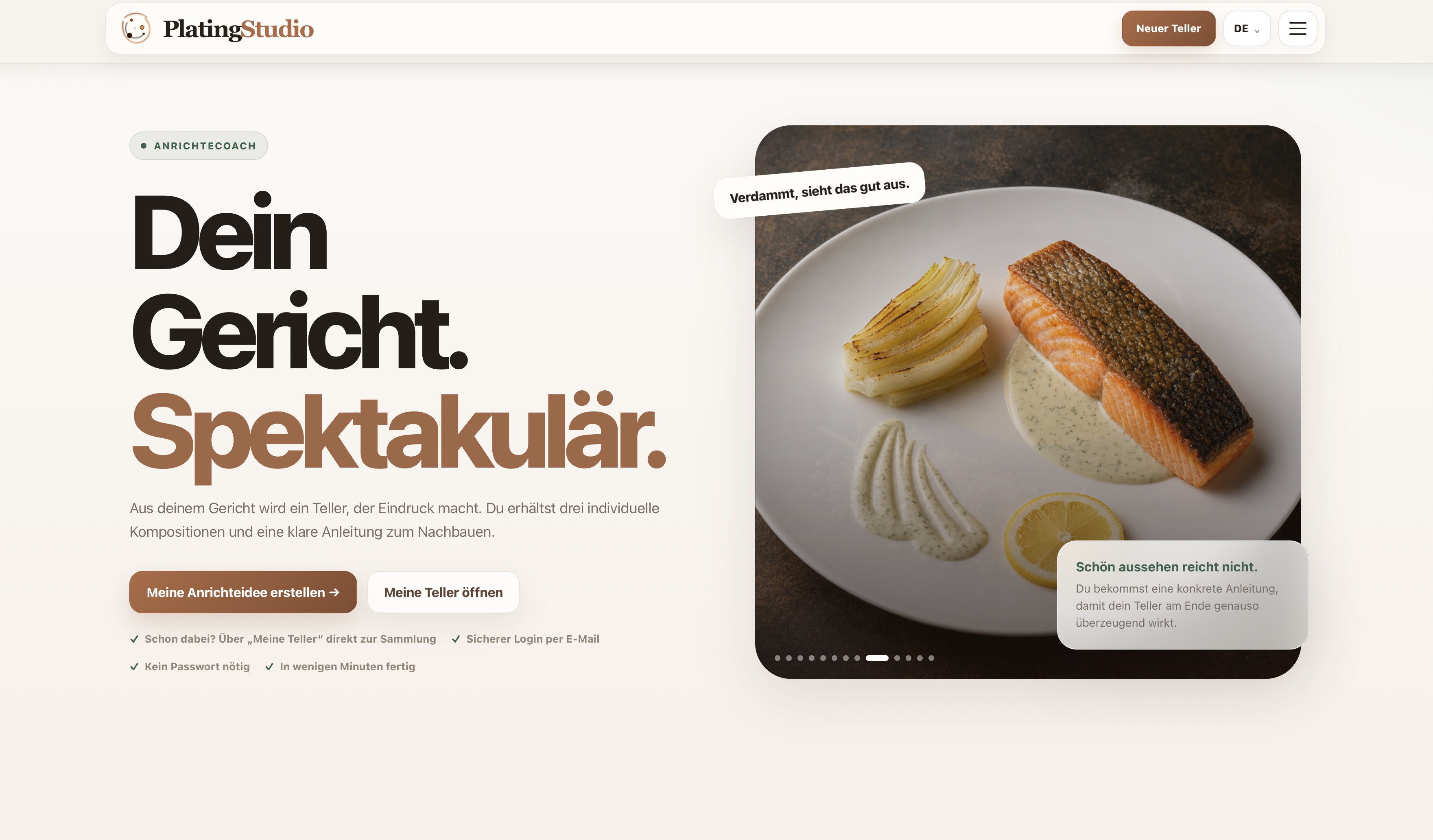 Website von PlatingStudio